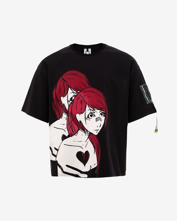 Футболка Doppelganger of Doppelganger Kimono черная - фото 1