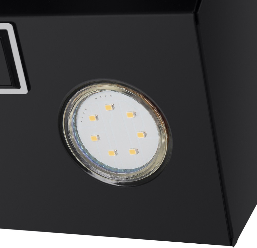 Каминная вытяжка Maunfeld BRIDGE 60 black glass black