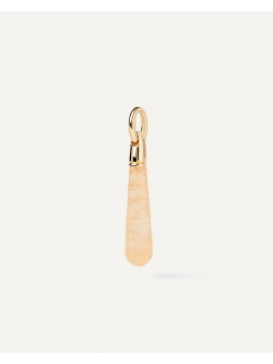 Подвеска Drop Large Yellow Aventurine серебро 925 пробы покрытое золотом