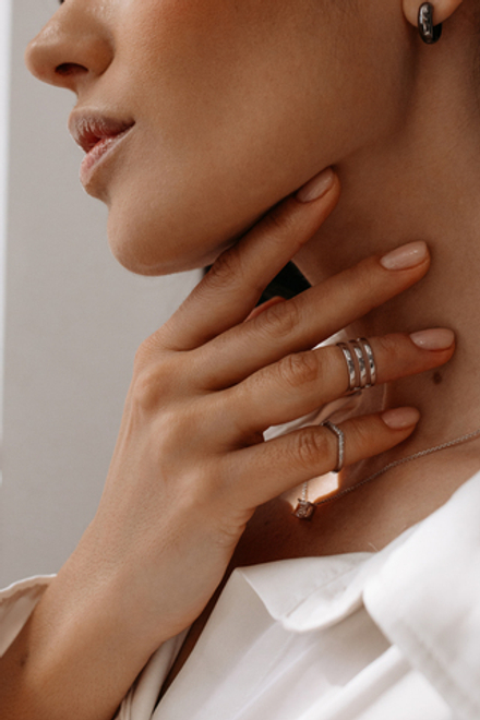 Кольцо фаланговое "Тройное" (незамкнутое)