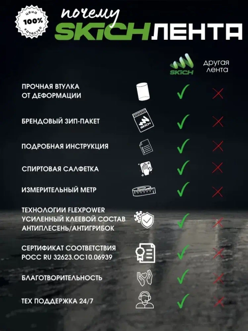 Skich Бордюрная лента 100 мм 3.2 м, 1 шт