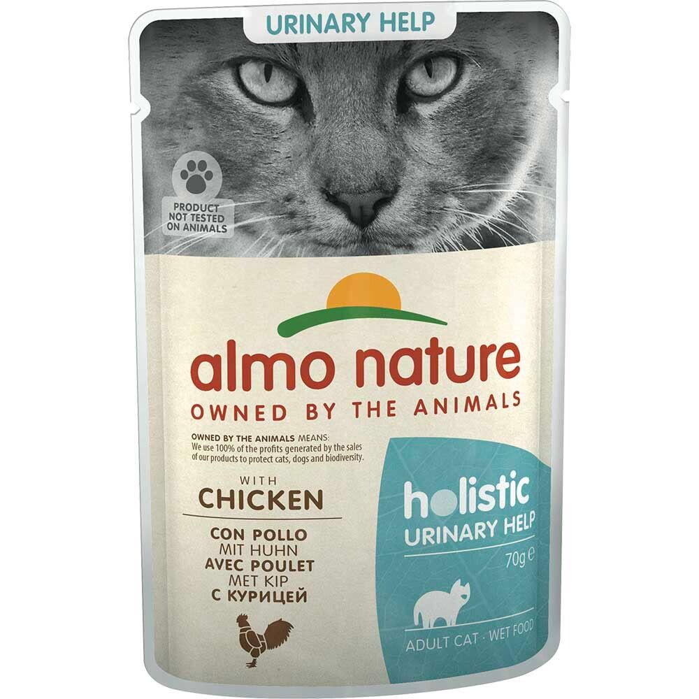 Almo Nature консервы для кошек &quot;профилактика МКБ&quot; с курицей 70 г пакетик (Holistic Urinary Help)