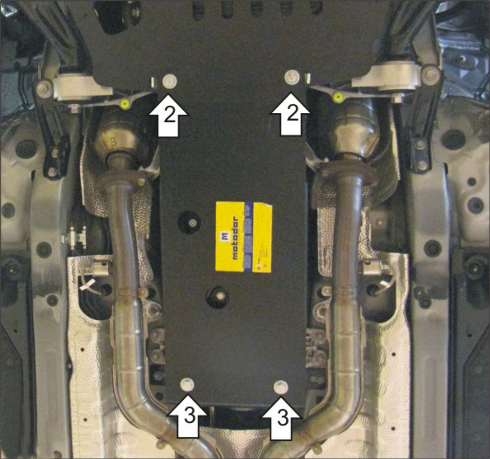Усиленная защита Motodor кпп. 5 мм, алюминий. для Lexus GS 300 2005-2008,Lexus GS 300 2008-2012 арт.35002