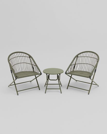 Комплект складной мебели для сада Soley зелёный