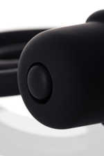 Анальная пробка с дополнительной стимуляцией EROTIST Ruffle M-Size (Цвет: черный)