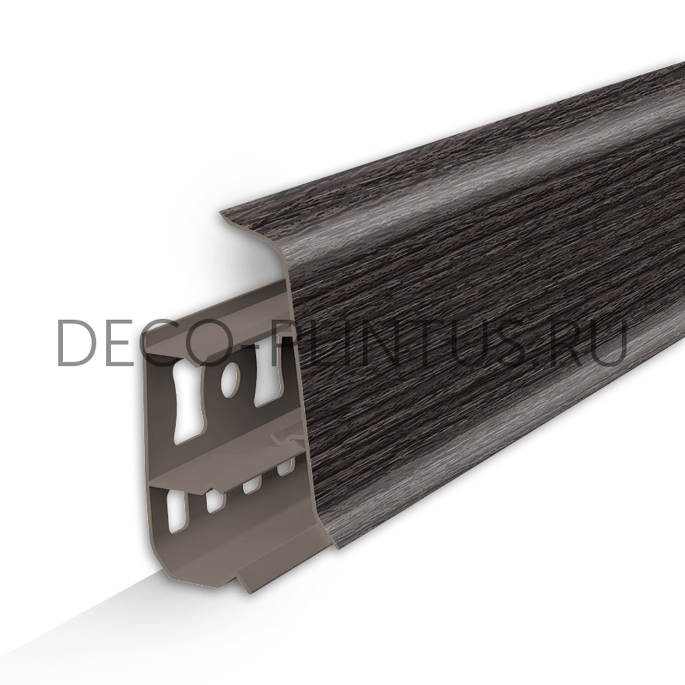 Плинтус Deconika 55 мм 352 Каштан серый (55х21х2200 мм)