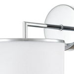 6591/1W CLASSI LN25 62 хром/белый, металл/текстиль Бра E14 1*40W 220V SUNTORI