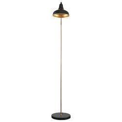 Торшер Enkel Sand, 165 см, золотистый/черный