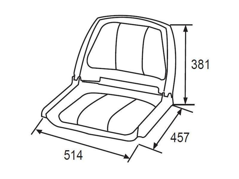Кресло Folding - коричневый
