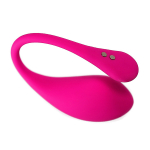 Розовое силиконовое виброяйцо 18см с управлением через приложение Lovense Lush 3 Smart Vibrating Egg Pink LE-10