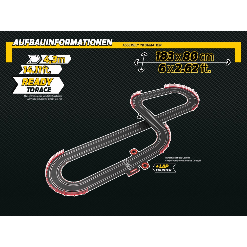 Гоночный трек Carrera Champion 62603's Racing 4.3 м с 2 машинками 62603 — фото 9