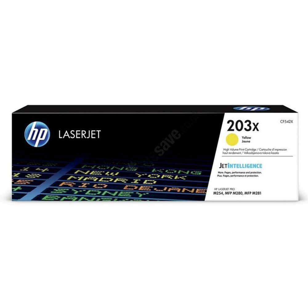 Картридж лазерный HP 203X CF542X жел. для CLJ Pro M254 MFP M280/281