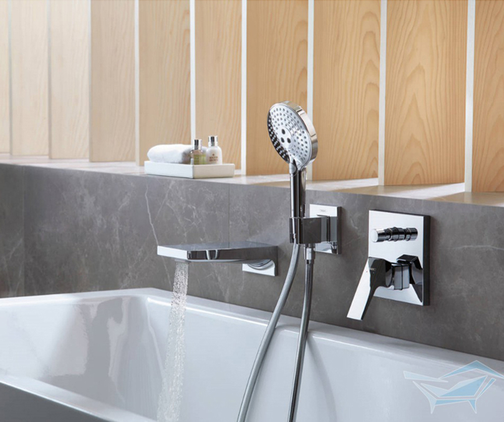 Смеситель для ванны Metropol, однорычажный, с рычаговой рукояткой, полированное золото Hansgrohe 32545990