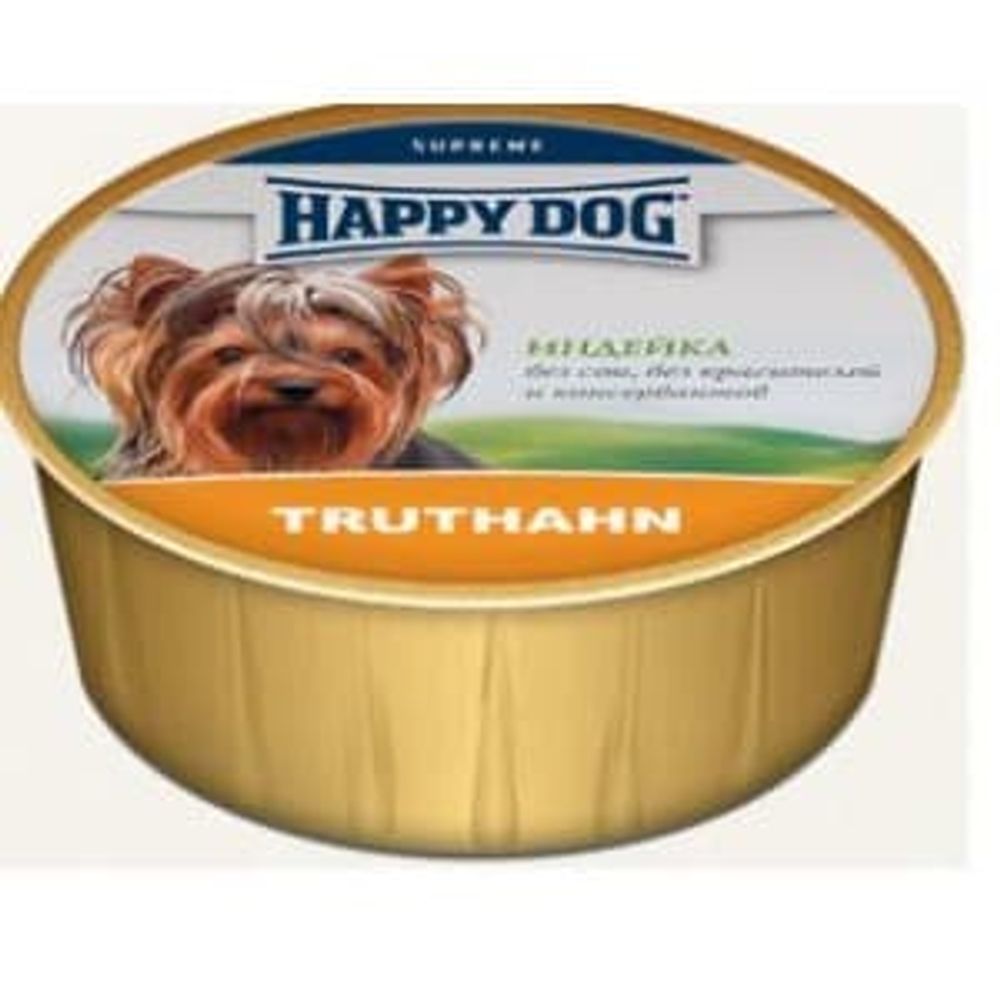 Хэппи Дог кон.д/собак Паштет Индейка 125гр Хэппи Дог кон.д/собак Паштет Индейка 125гр