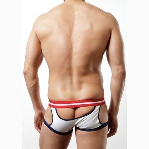 Мужские трусы хипсы белые с вырезами по бокам Toot Boxer White SEXY