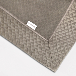 Покрывало из хлопка 150x200 Claire Batiste Atelier CNV серый графит