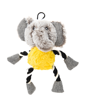 Elder Club Игрушка для собак Слон с канатом 25см.