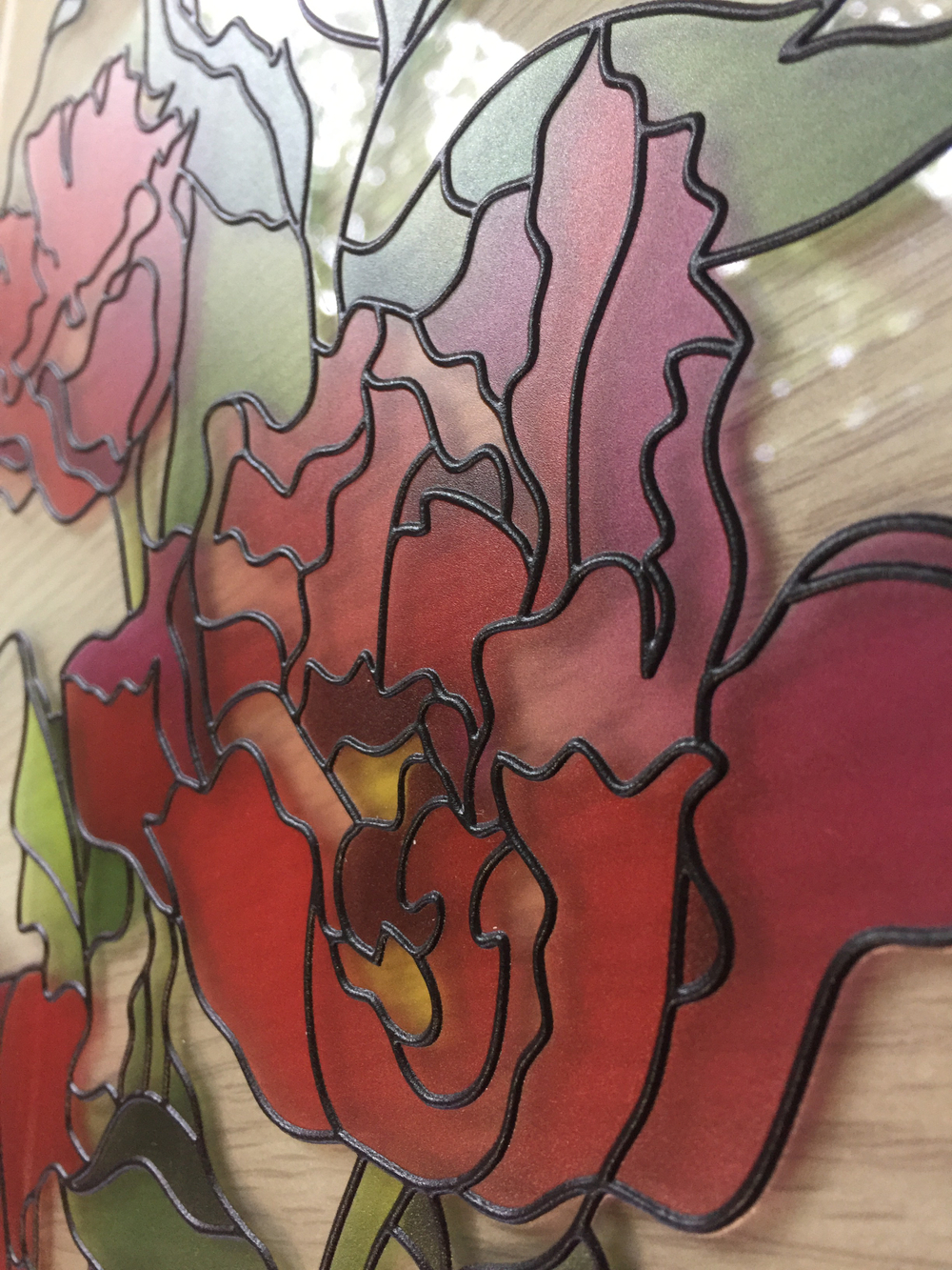 Витражи , UV фотопечать , объёмная UV фотопечать , ультратонкие ( 7 мм ) световые панели.