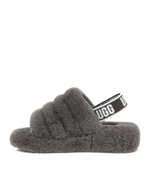 Ugg Fluff Yeah Slide-Grey
