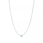 Подвеска из серебра с бриллиантом, Tiffany💠 0.07 карат, В наличии