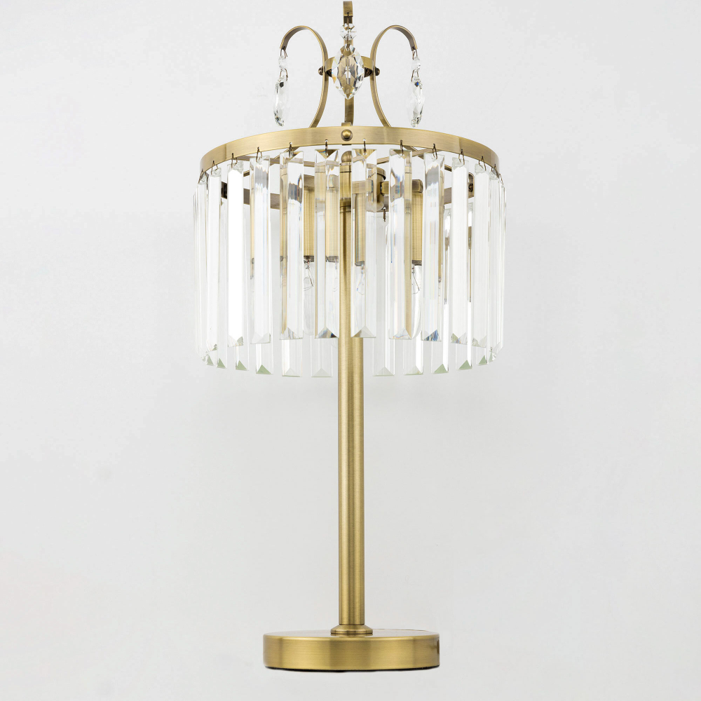 Citilux Инга CL335833 Настольная лампа хрустальная Бронза