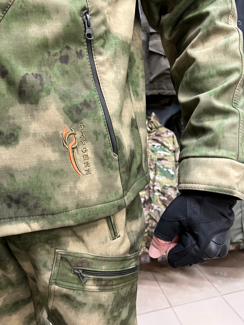 Костюм демисезонный Taygerr Матрица SoftShell Лес, до -5 °C, флисовая подкладка