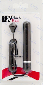 Черный водонепроницаемый вибратор. 9,5 см.