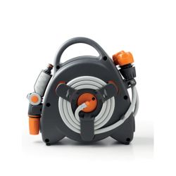 Катушка для шланга GF GF80005606 AQUABAG механическая настенная в комплекте со шлангом 8 мм 11,5 м | GF