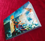 Икона Николай Чудотворец Спасение на море на дереве на левкасе