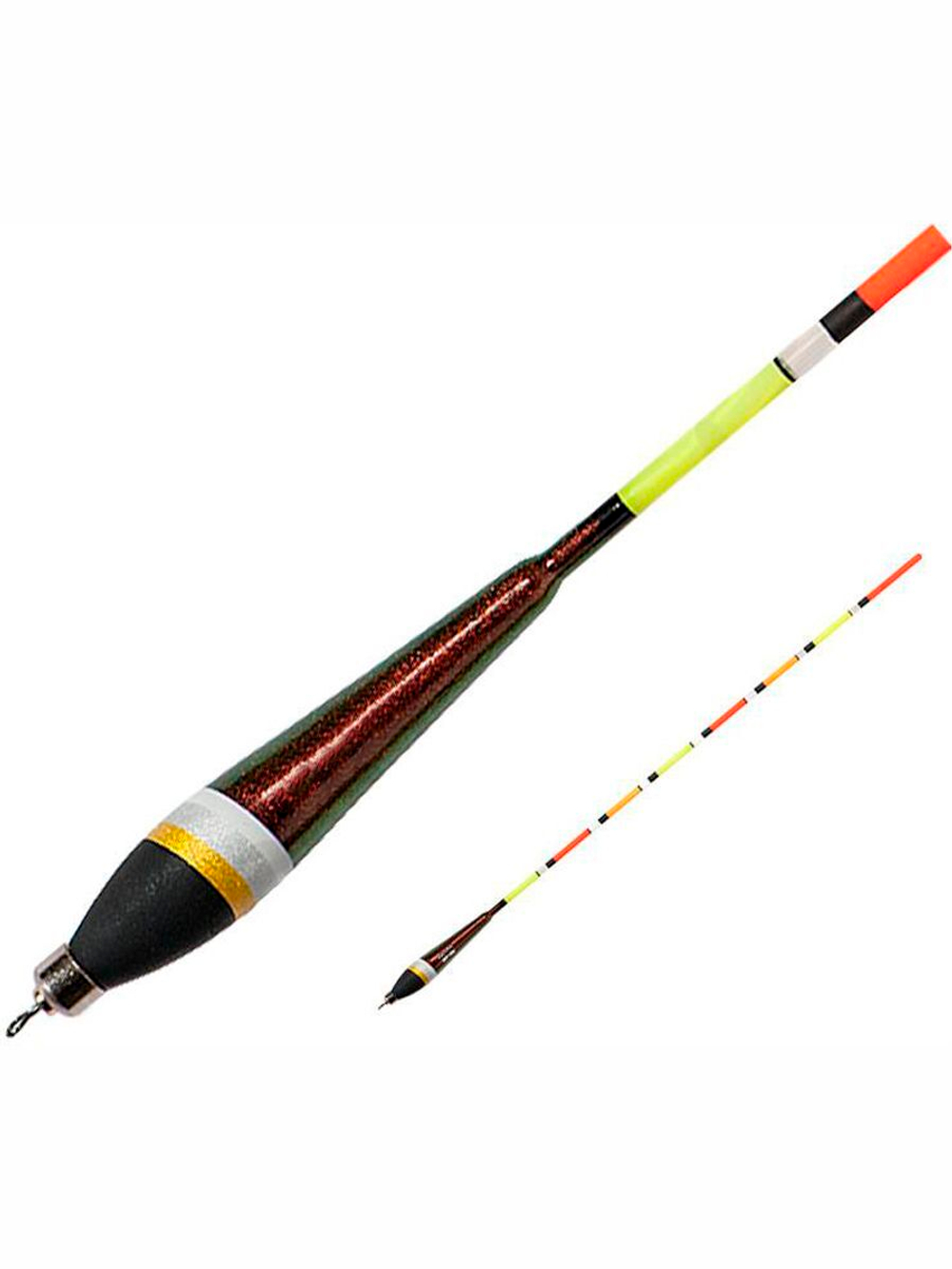 Поплавок для рыбалки Briscola BS-702-220 с подгр. "матч", "мультиколор" антенна, в упаковке 10 штук