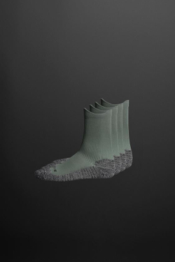 ZARA НАБОР ИЗ ДВУХ ПАР БЕСШОВНЫХ НОСКОВ, МЯГКИЙ ЗЕЛЕНЫЙ