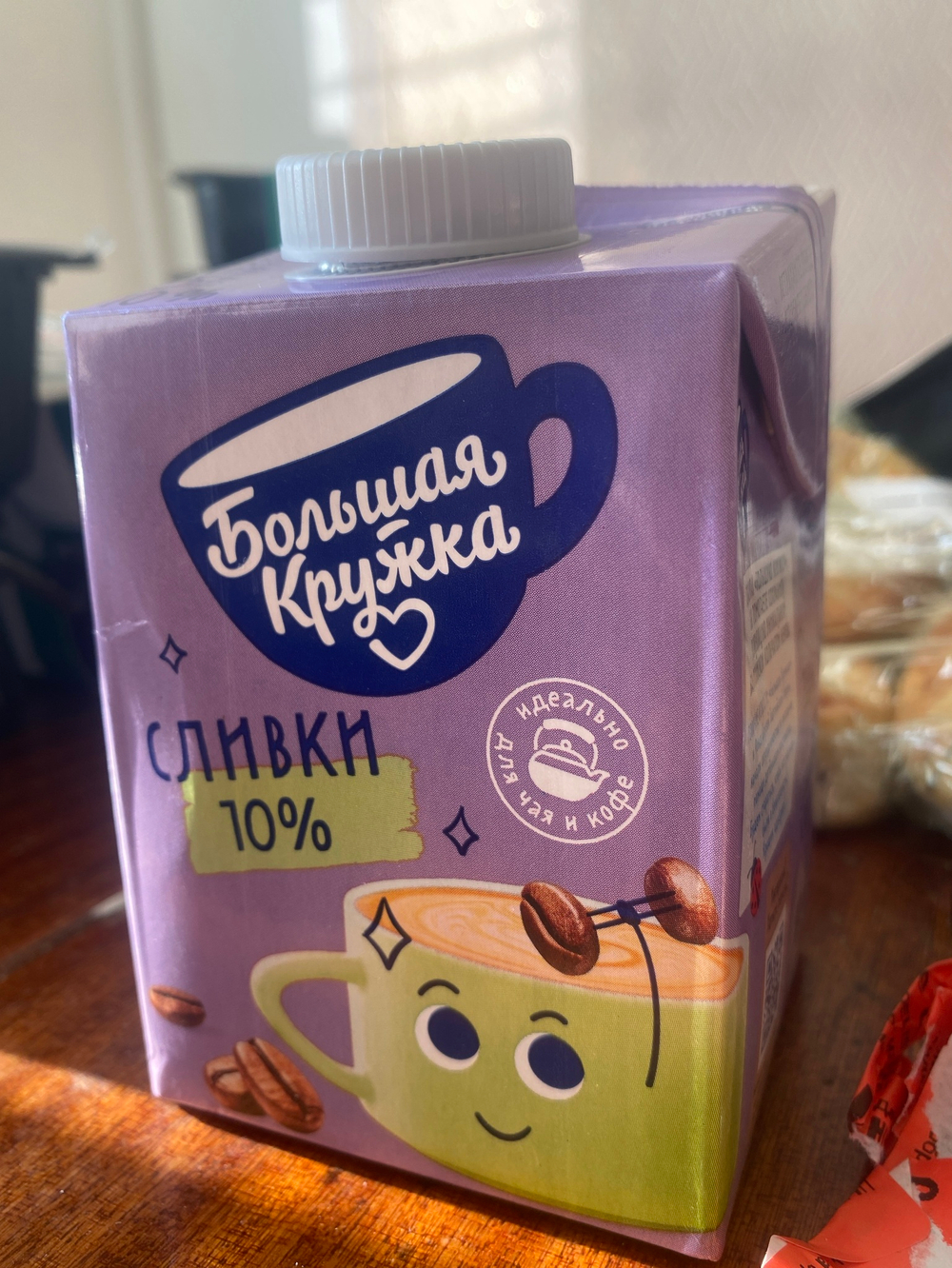 Сливки 10% большая кружка
