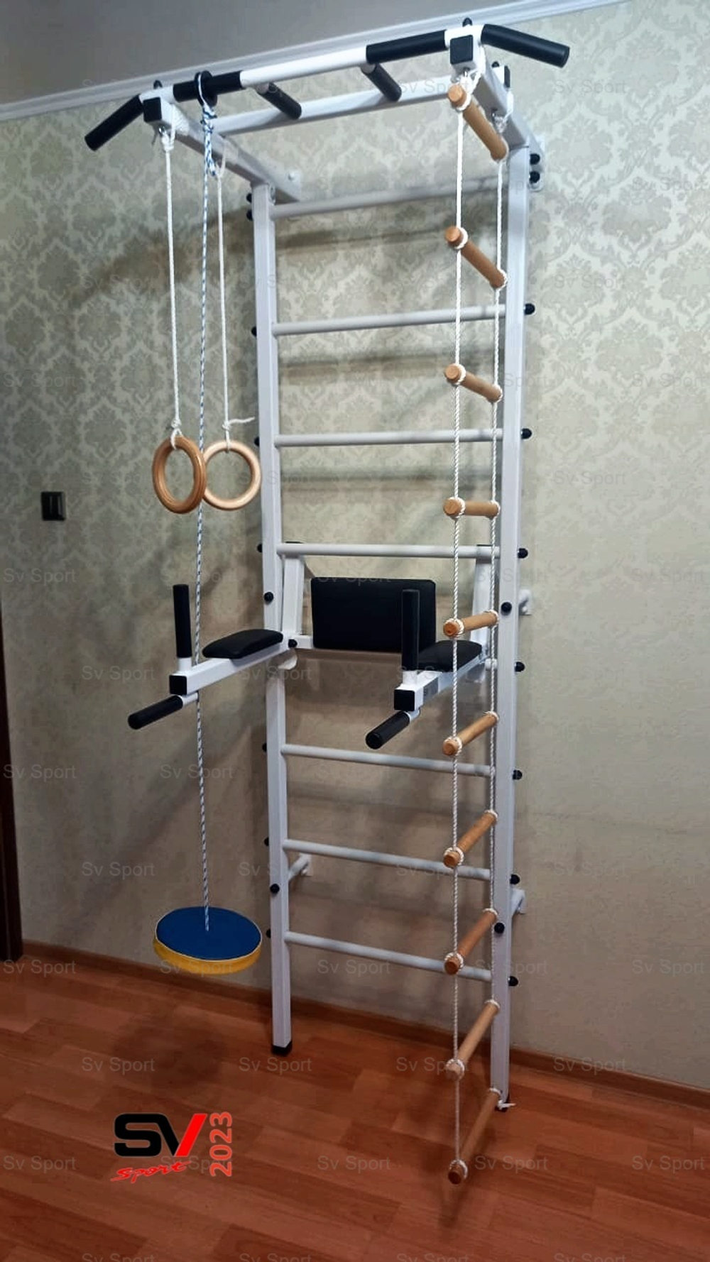 Монтаж шведской стенки Sv Sport в бетонные, кирпичные стены