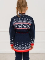 Кардиган вязаный на молнии для девочки