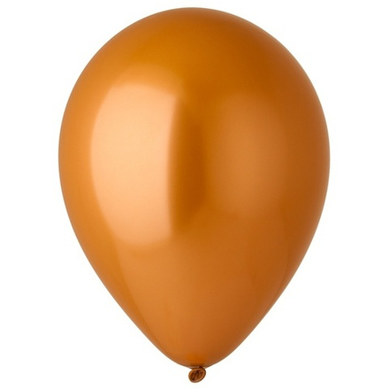 Воздушные шары Эвертс, хром оранжевый, 50 шт. размер 12" #1102-1845
