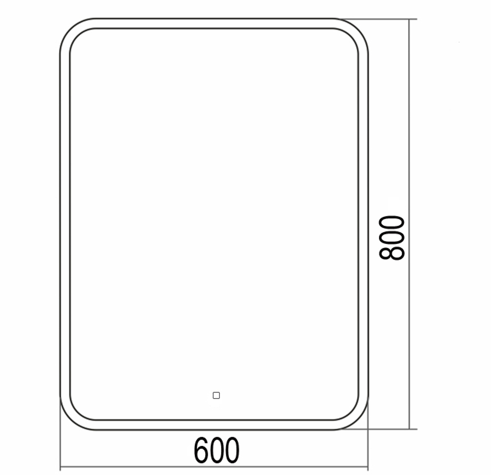 Зеркало Azario Стив 60 см LED-00002249 с подсветкой