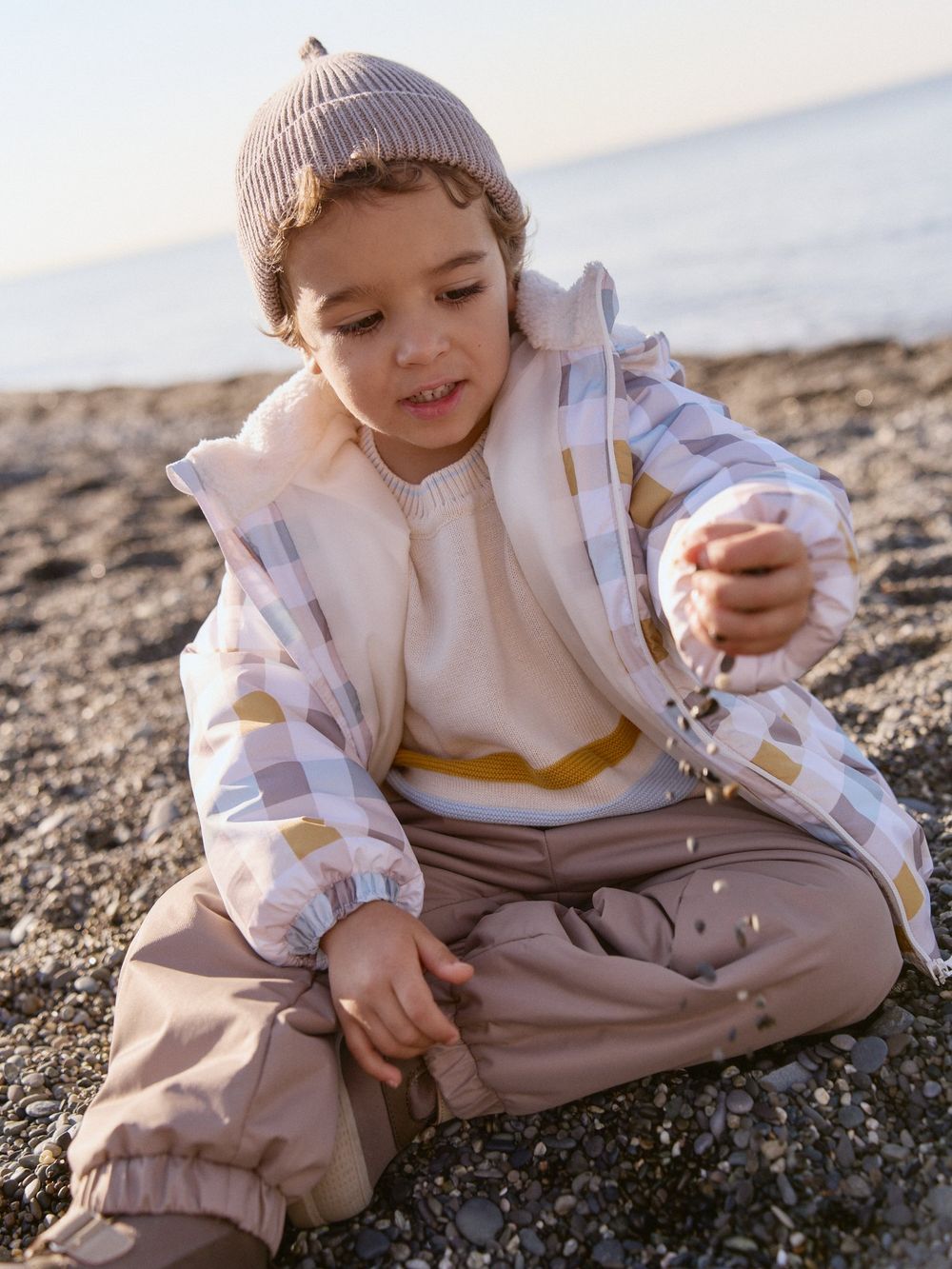 Куртка демисезонная "Клеточка" 0+