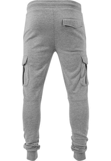 Брюки URBAN CLASSICS Fitted Cargo Sweatpants (Серый (Grey)