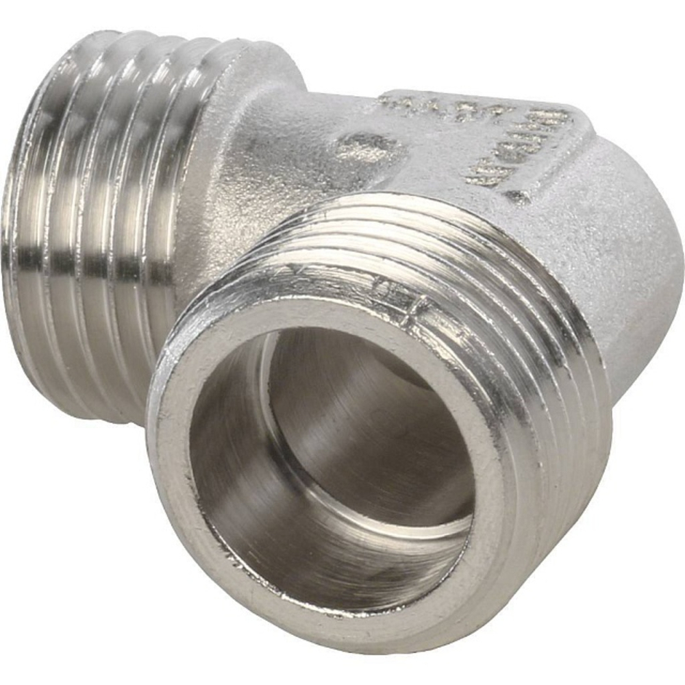 Угольник STOUT никелированный 1/2" НР/НР