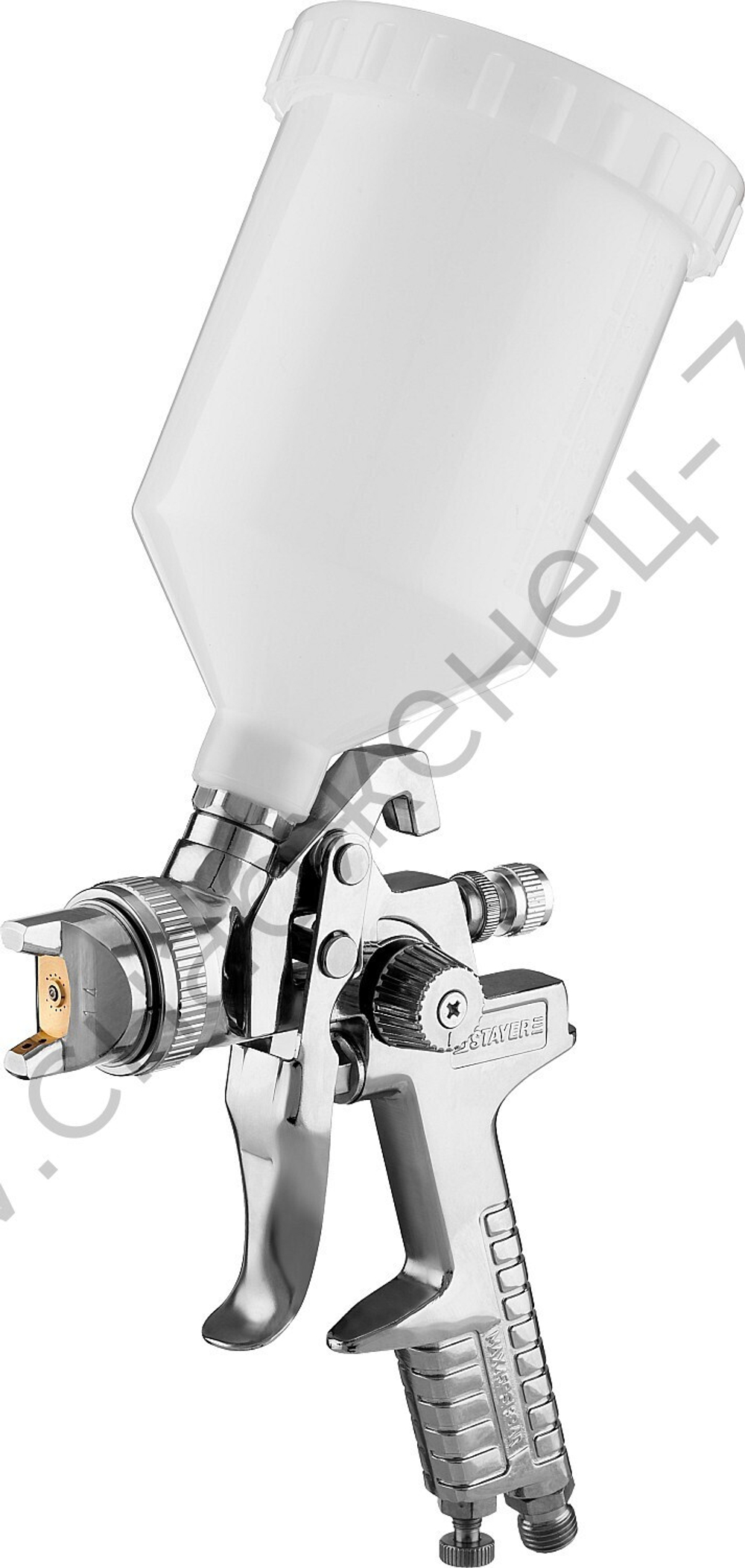 STAYER AirPro G, HVLP 1.4 мм, пневматический краскопульт с верхним бачком, Professional (06476-1.4)