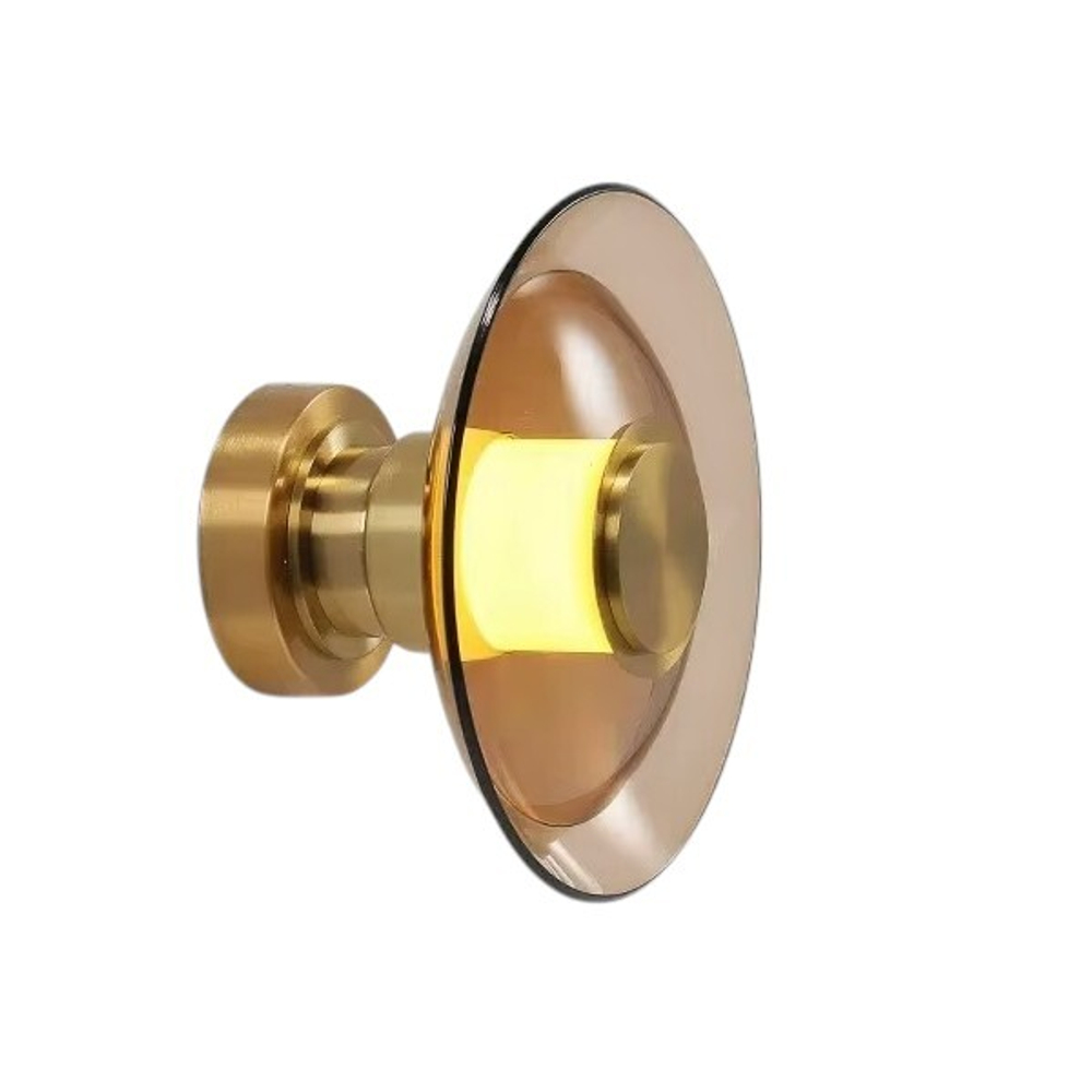 Настенный/Потолочный светильник 8665W/S gold/amber