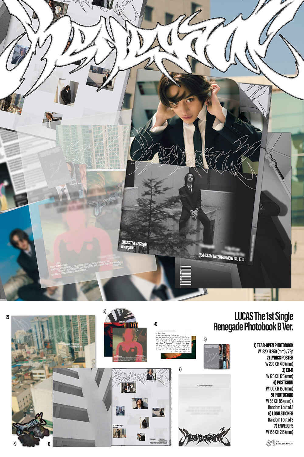 Альбом LUCAS - Renegade (Photo Book Ver.)