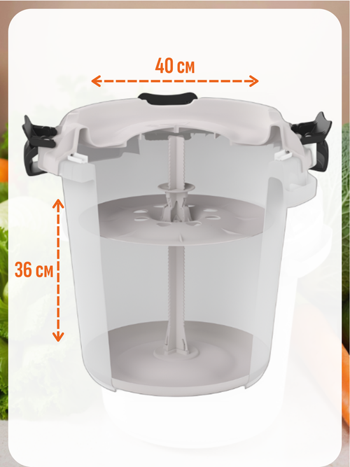 Бочка п/э пищевая АльтПласт (20л) с герметичной крышкой