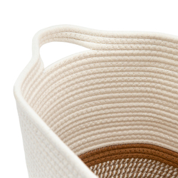 Корзина для хранения Bergenson Bjorn Kerit 45х35.5см белая/бежевая