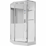 Душевая кабина Black&White Galaxy G8895 100х100 889500 стекло прозрачное/прфиль хром