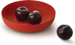 Alessi Текстурная чаша 21x4,7 см красная