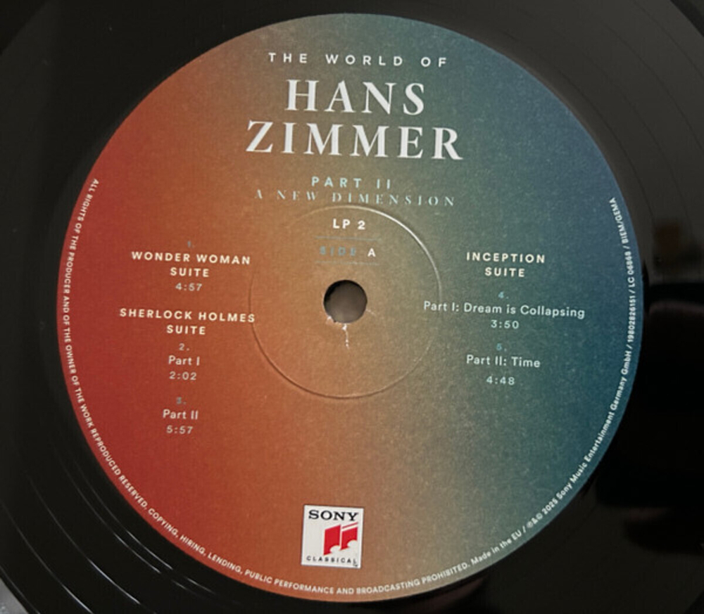 Hans Zimmer / The World Of Hans Zimmer (Part II)(A New Dimension)(3LP)