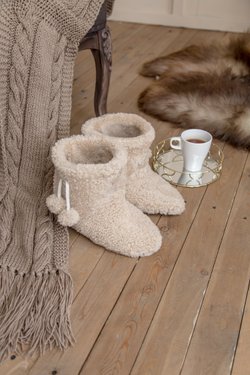 домашние сапожки из овчины