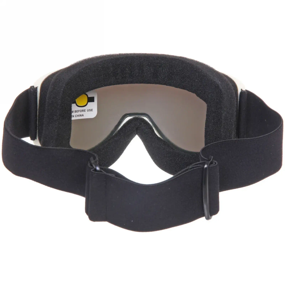 Очки горнолыжные SH001, белая оправа/серебристая линза