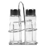 Набор для специй 2х50 мл, CLASSIC, салфетница/подставка + солонка + перечница, WEGLA (ВЕГЛА), 700229